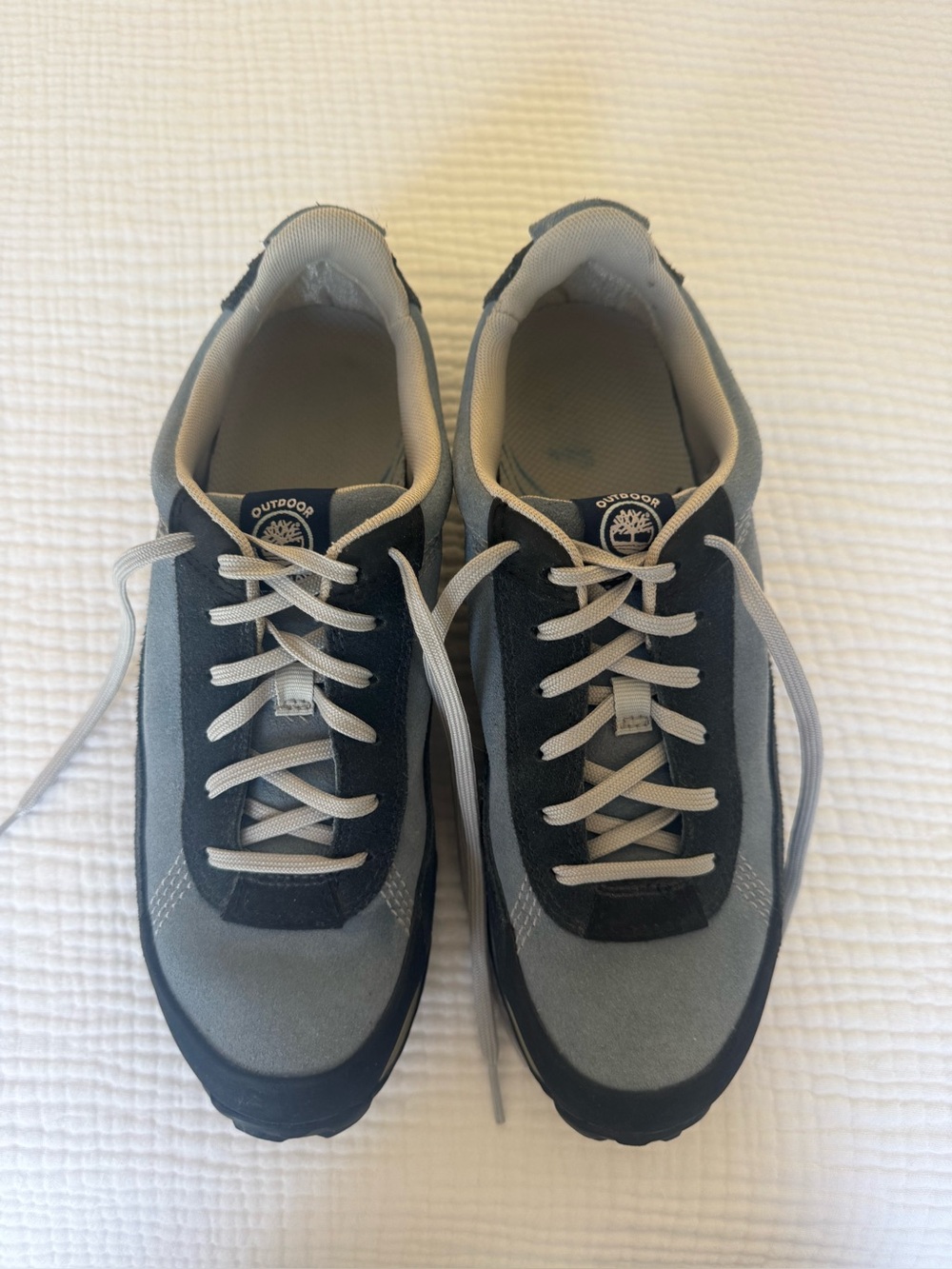 Timberland Women’s Gray and Navy Lace-Up Sneakers